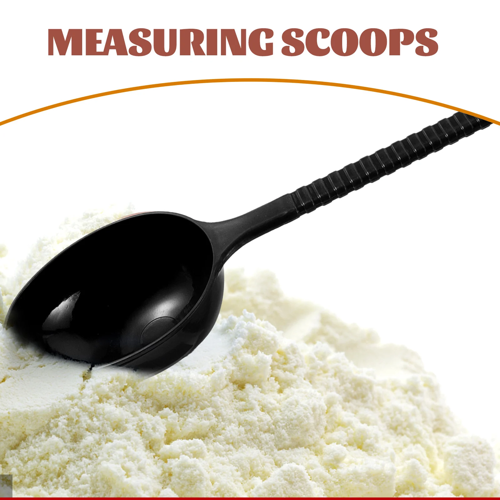 

10pcs Coffee Spoon Black Plastic Lightweight Kitchen Tool Ground Coffee Tablespoon Scoop Scoop Easy Clean