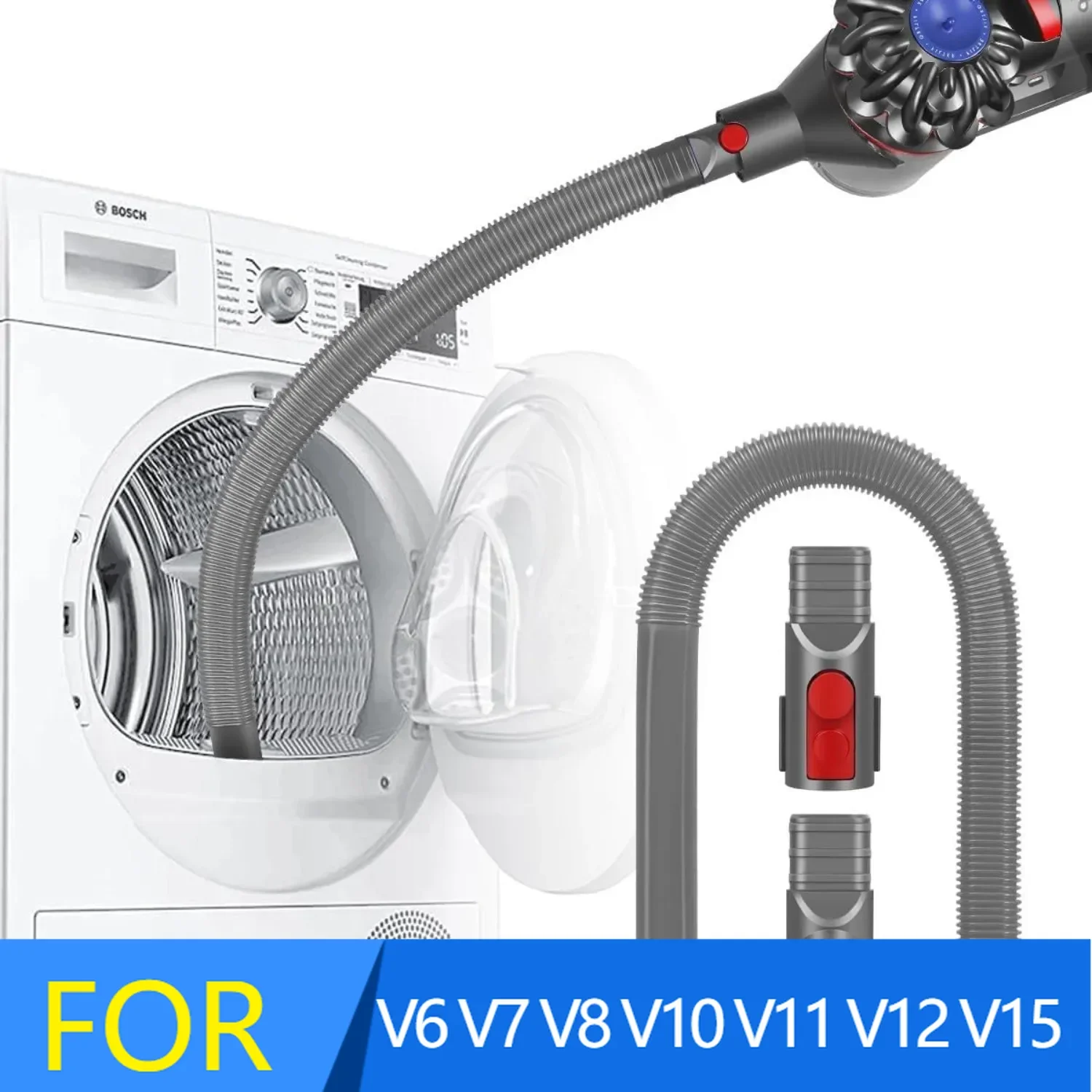 

Гибкий удлинительный шланг для пылесоса, совместимый с Dyson V6 V7 V8 V10 V11 V12 V15, сменный набор аксессуаров для инструментов