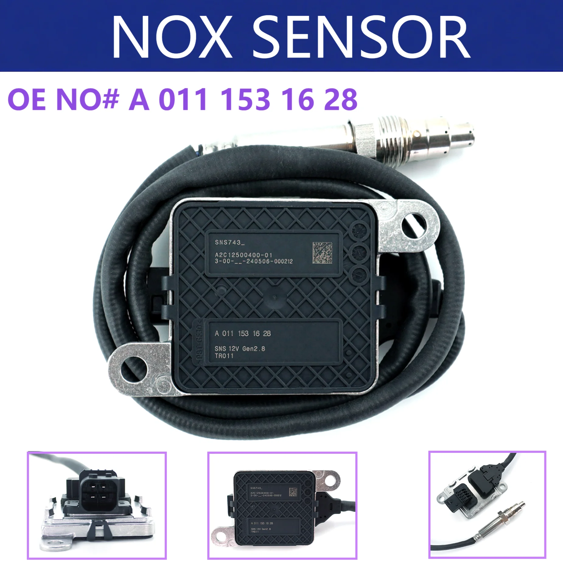 

High quality New 12V A0111531628 SNS743 Nitrogen Oxygen Sensor for Mercedes-Benz W176 C117 X156 W166 W221