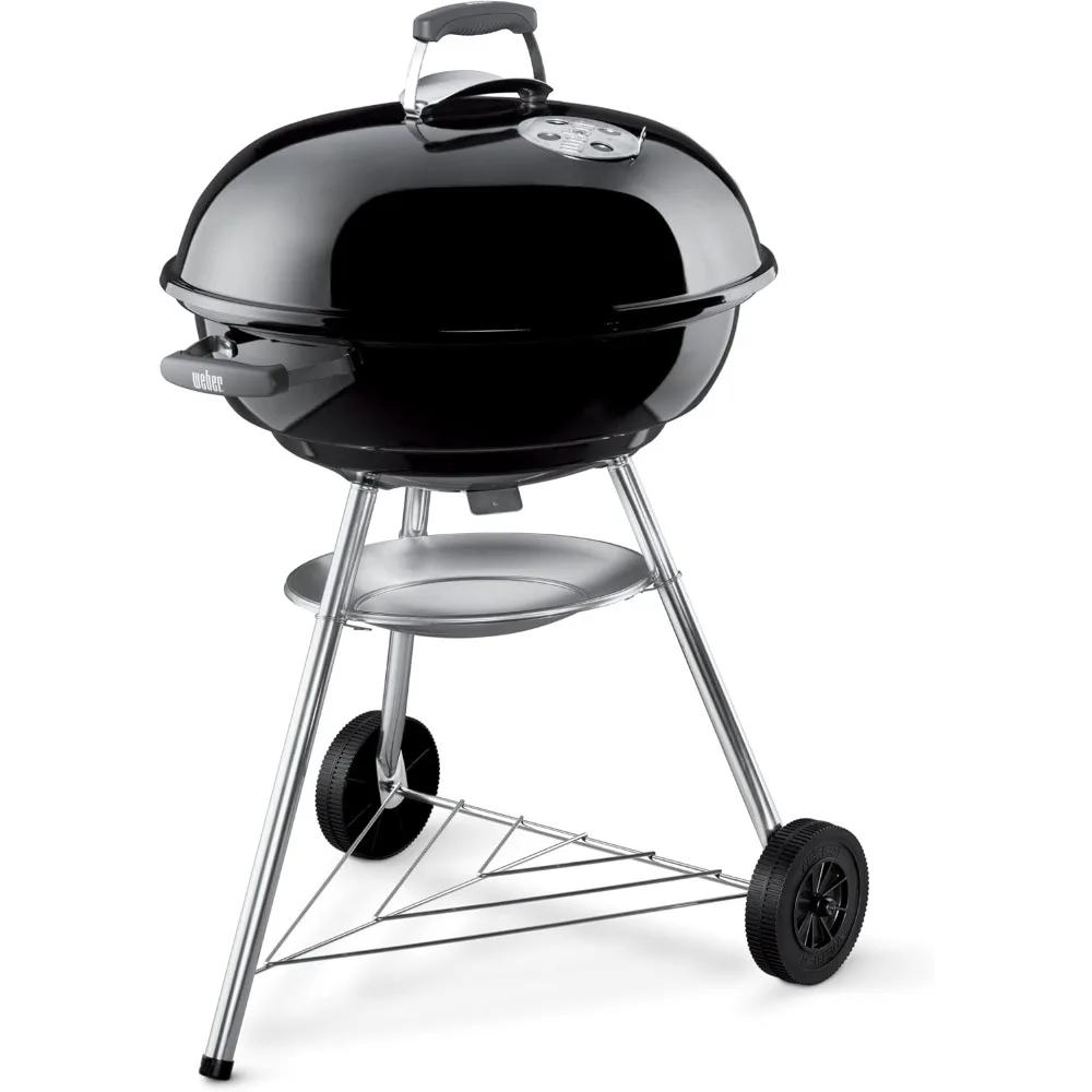 

Weber Premium Jumbo Joe 22-дюймовый угольный гриль для приготовления пищи на открытом воздухе и барбекю, черный