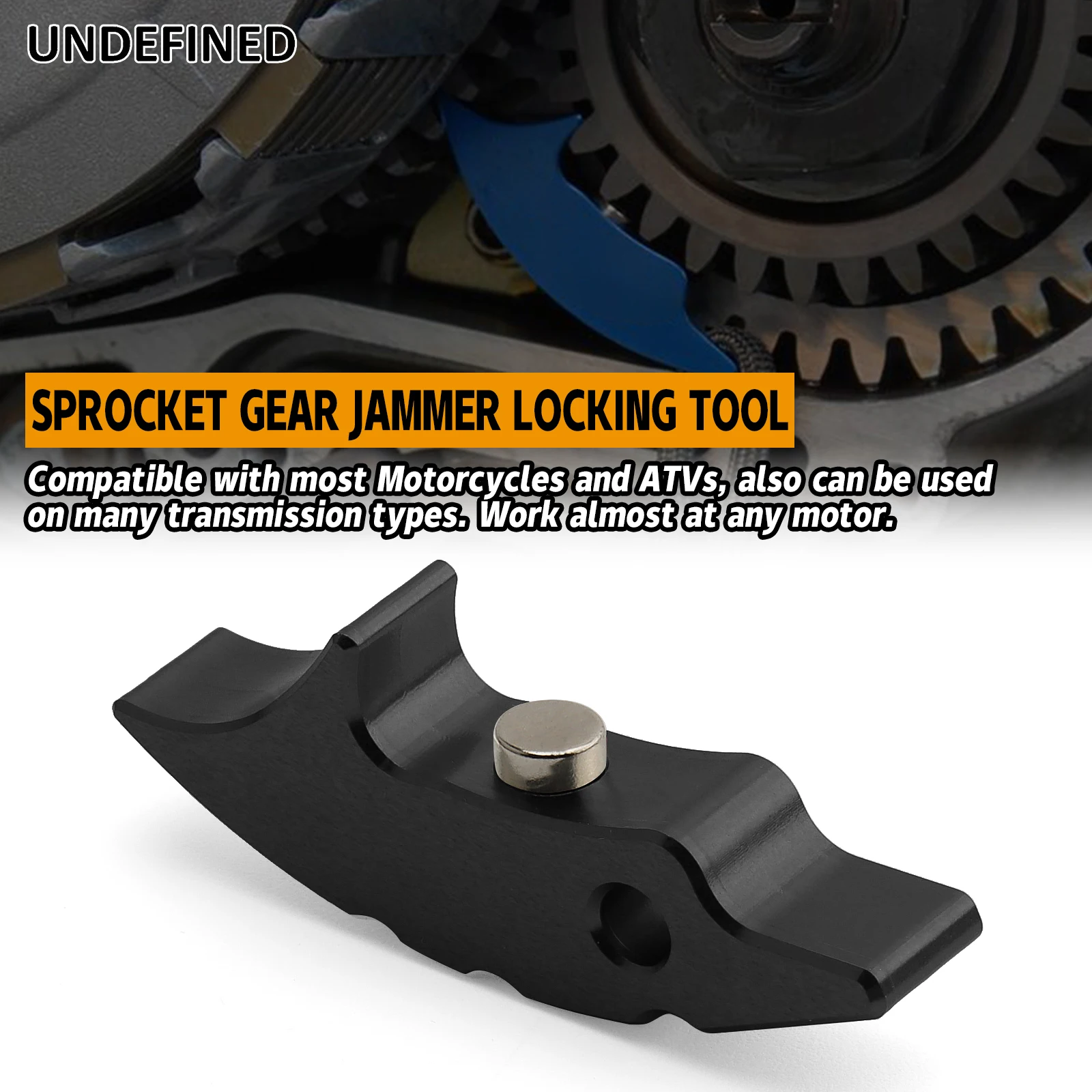 

Инструмент для глушителя передач с замками передач, 4,9 дюйма, совместимый с большинством квадроциклов и мотоциклов, многих трансмиссий и системами CVT