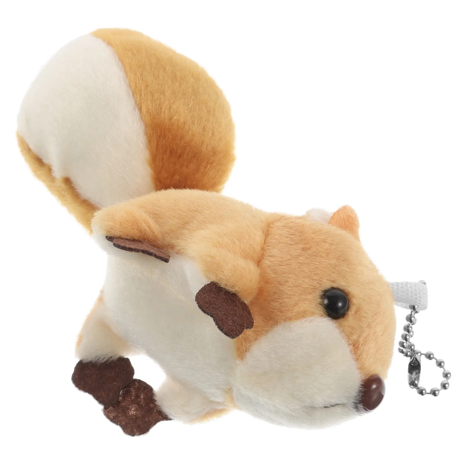 

Мягкий брелок-белочка, маленький плюшевый кулон для сумки, брелок для ключей от машины, аксессуар для рюкзака, милый брелок-животное для детей