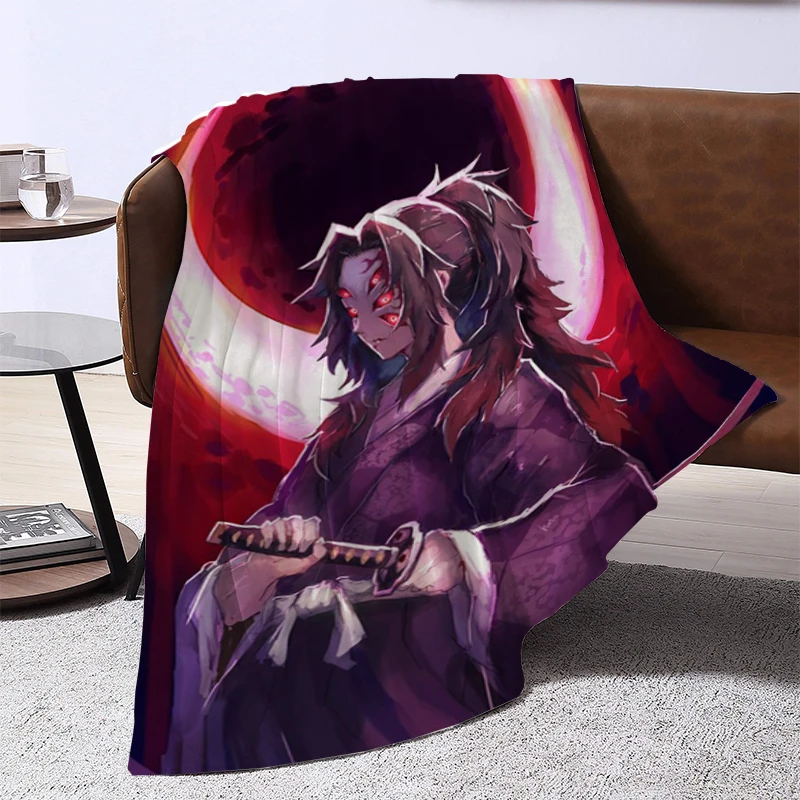 

Demon Slayer Anime Machine Washable Bed Blankets for Beds 3D Printing Winter Blanket Living Room Bedroom Furry Sofa Throw Baby