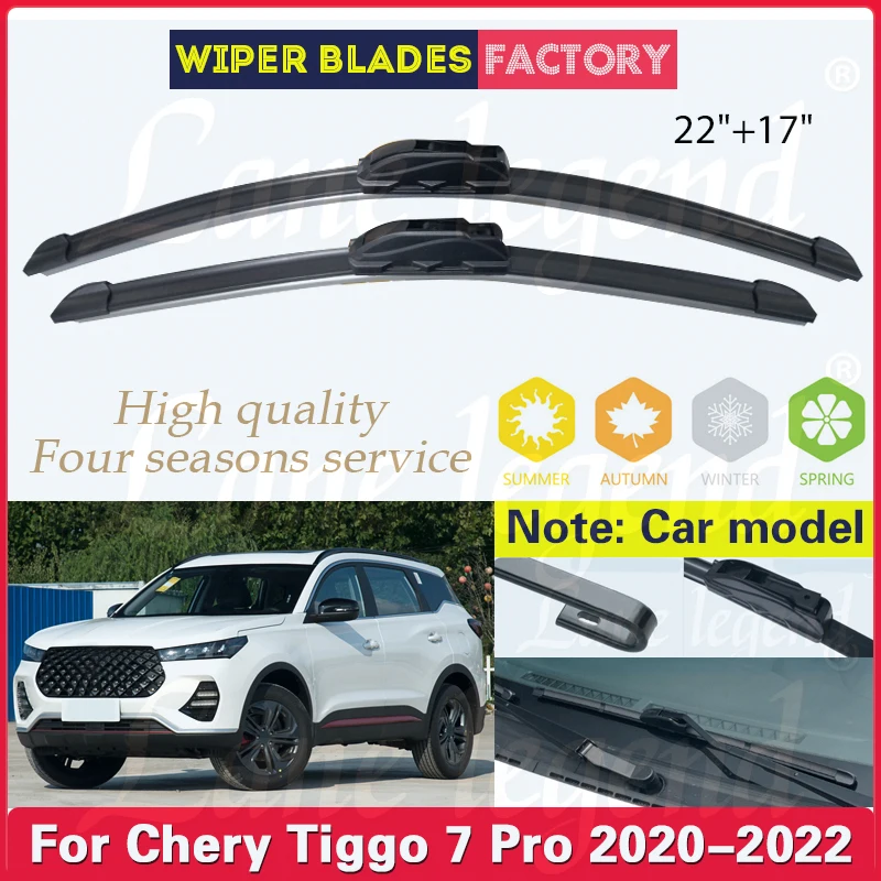 Wiper Front Wiper Blades For Chery Tiggo 7 Pro 2020 2021 2022 Windshield Windscreen Window Rain Brushes 22