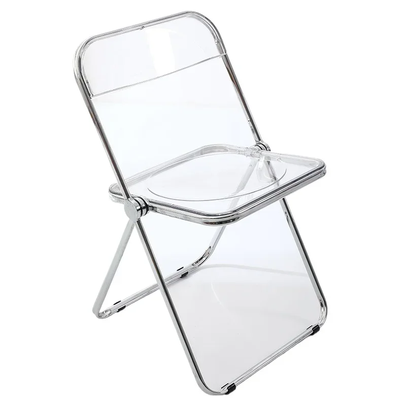 

Transparent chair acrylic fashion Internet celebrity clothing store photo chair simple home ins dining chair stool folding