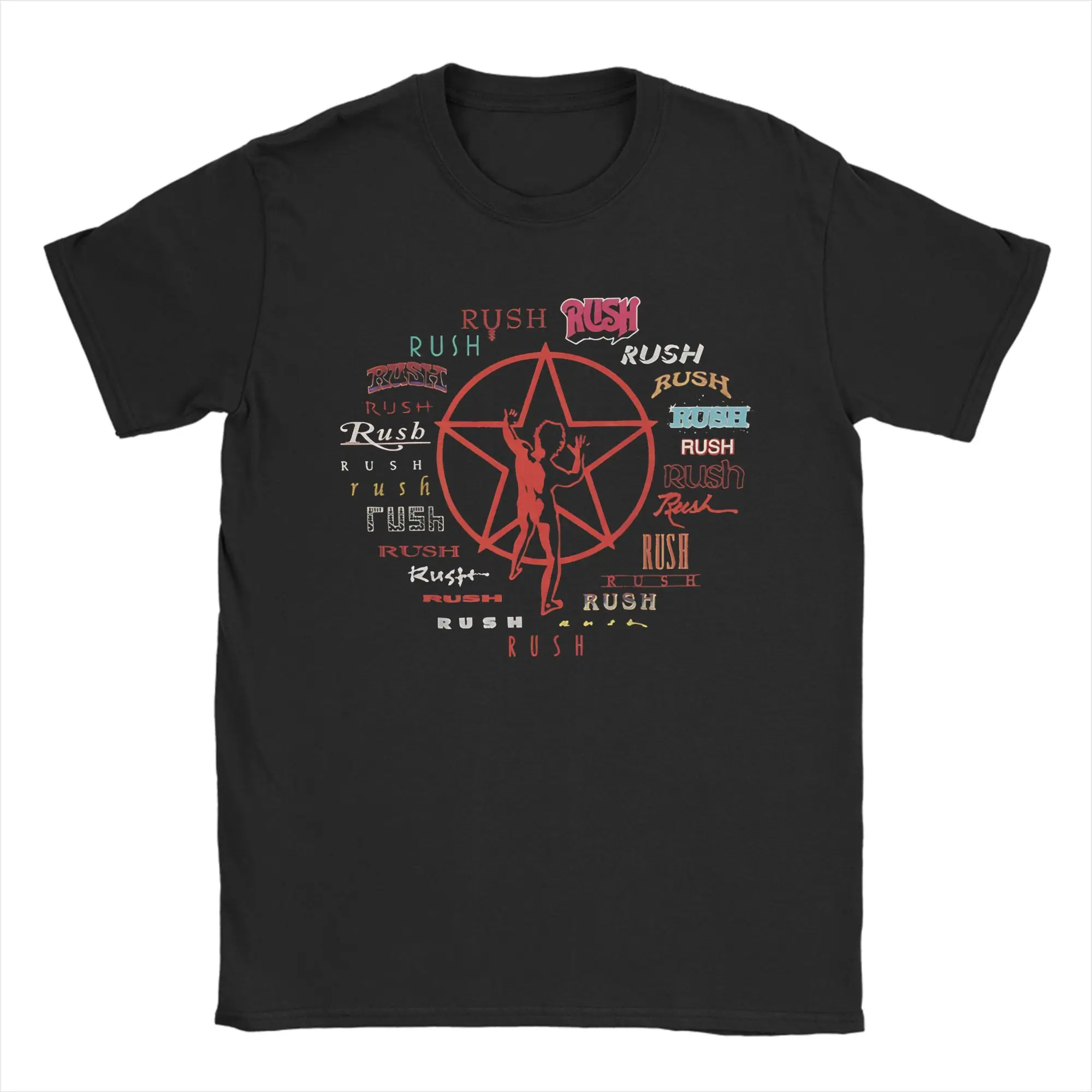 Harajuku T Shirt Beach Rush Model Black Tour Concert T-Shirts Rush Band  Cotton Tee Shirt for Mens Y2K Short Sleeve Clothing