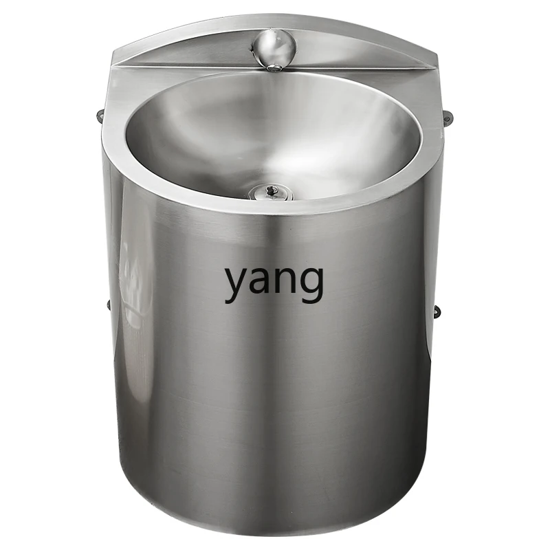 YJQ stainless steel wash basin floor-to-ceiling face column basin