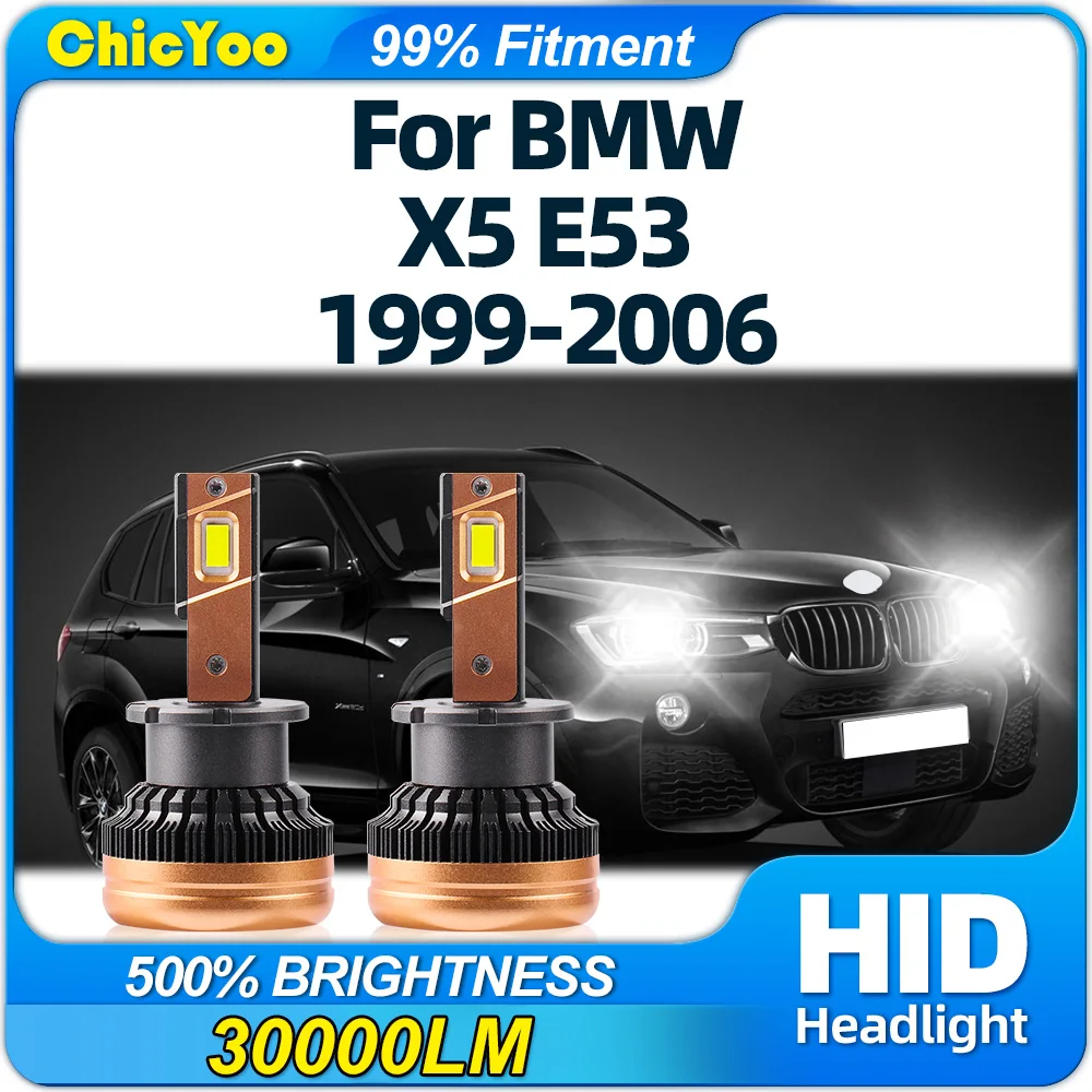 

30000LM HID Xenon Headlights Bulbs 120W Car Lights 12V 6000K Plug&Play For BMW X5 E53 1999 2000 2001 2002 2003 2004 2005 2006