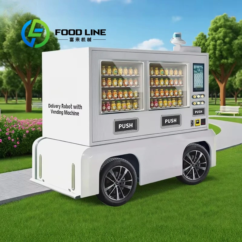Customized New Design Commercial Vending Machine with Delivery Robot Factory Supply