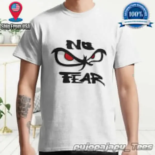 best seller No Fear Classic American Funny Logo Man T-Shirt Cotton Size S-5XL