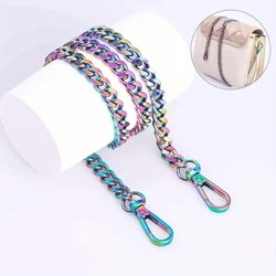 Rainbow Purse Chain Strap, Metal Shoulder Crossbody Replacement Chain Colorful Handbag Chain Strap