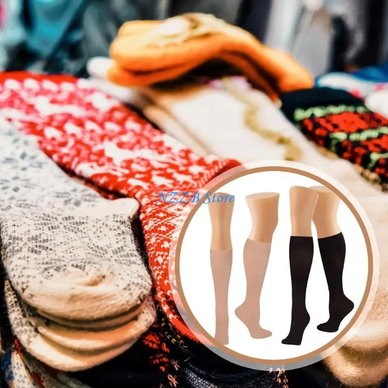 

T21F Стильная длинная опора для выставки товаров PE пластиковая подставка для демонстрации чулок