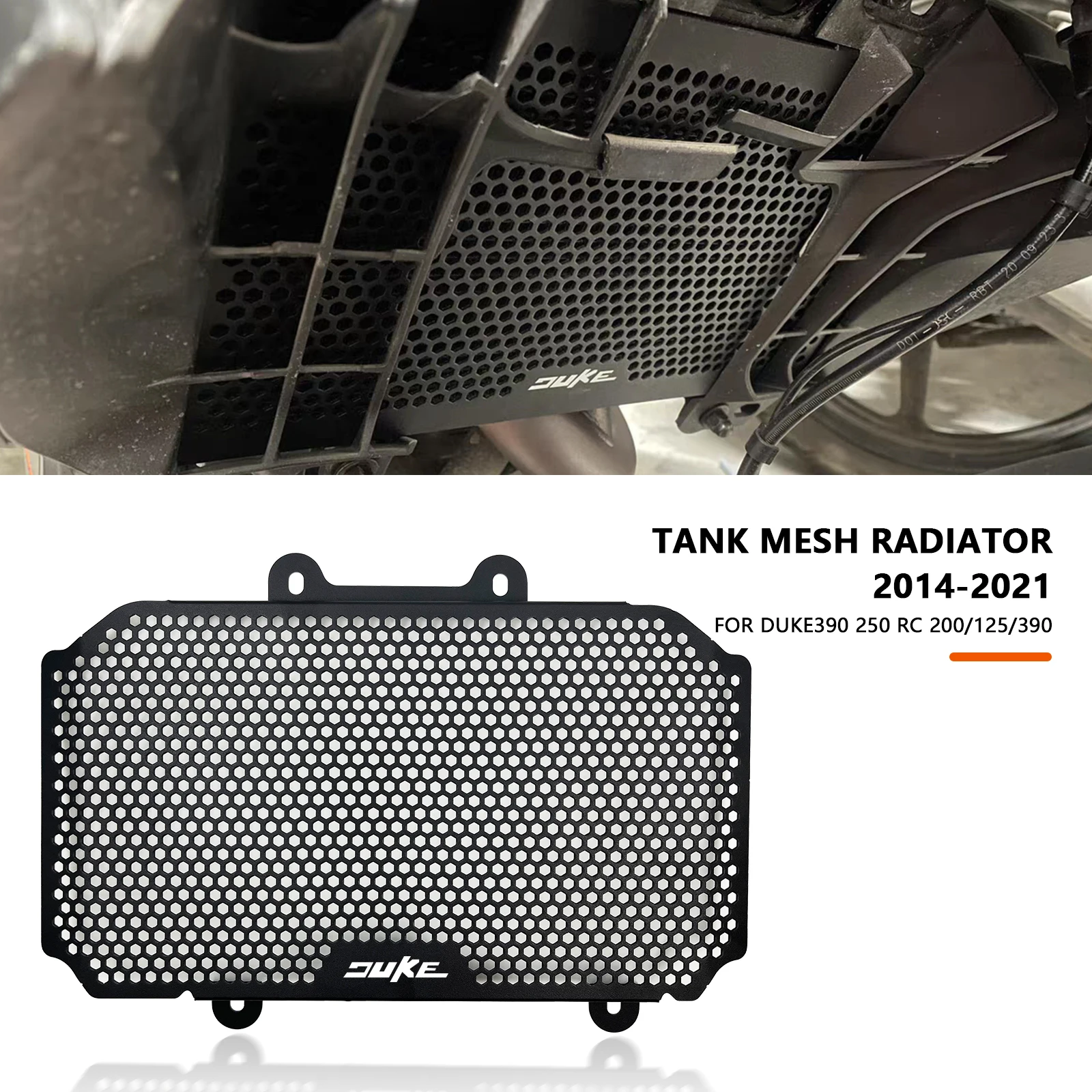 Motorcycle Accessories Tank Mesh Radiator For Duke 125 250 390 RC 125 200 390 2013-2023 duke390 125 Radiator Grille Guard Cover