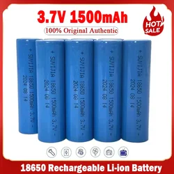 18650 3.7V 1500mAh Rechargeable Li-ion Battery for Mobile Phone Medical Equipment Strong Light Flashlight Flashlight Headlight