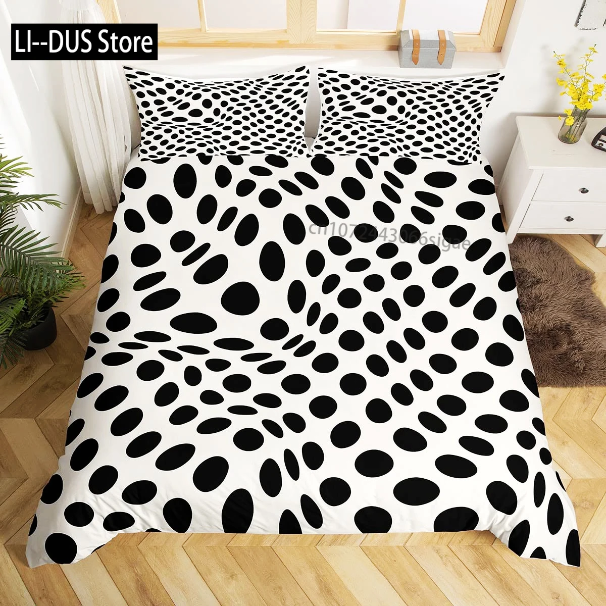 

Stripes Illusion Bedding Set,Geometric Arrangement Duvet Cover for Kids Teen Boys Girls,Visual Art Comforter Cover Decor Room