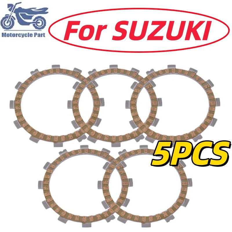 Wear-resistant Motorcycle Friction Clutch Disc Plates Kit for SUZUKI RG TS RM 80 RG80 RM80 TS80 RM 85 RM85 TS DR 125 DR125 TS125