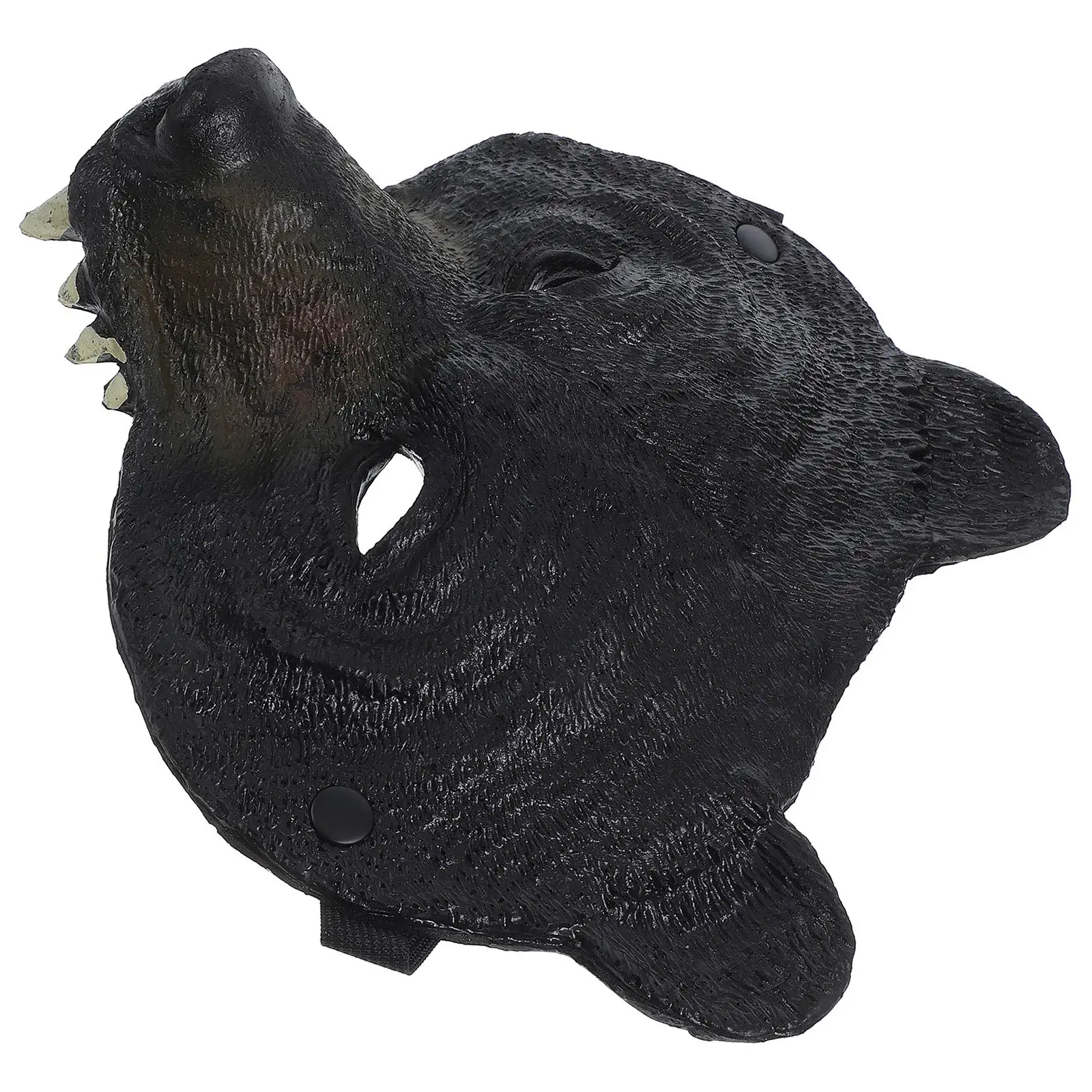 Maschera da orso Maschere per animali Costume cosplay per feste PU Masquerade Halloween Artigianale per adulti Peloso Leggero Confortevole