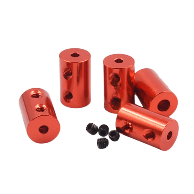 Picture 6: Aluminum Alloy Colored Coupling Length:25mm Specification:3~10 Full Series Rigid Coupling Set Screw Burgundy/Sky Blue/Royal Blue