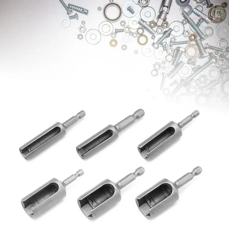 Destornillador tuercas 80 mm, llave vaso ranurada para broca hexagonal 1/4 pulgadas