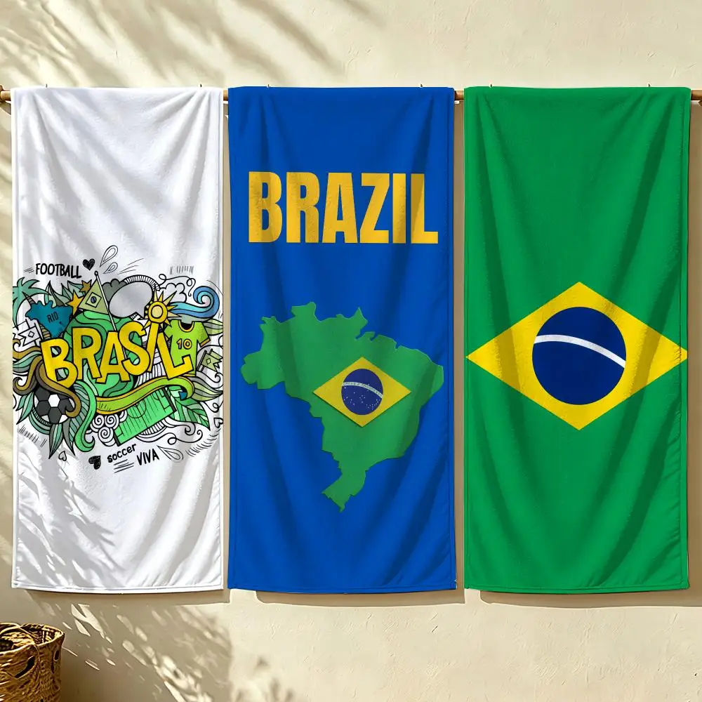 Art B-Brazil C-Culture S-Series Towel Beach Towel, Quick Drying Absorbent Bath Towel for Swim, Gym, Camping, Outdoor Hot