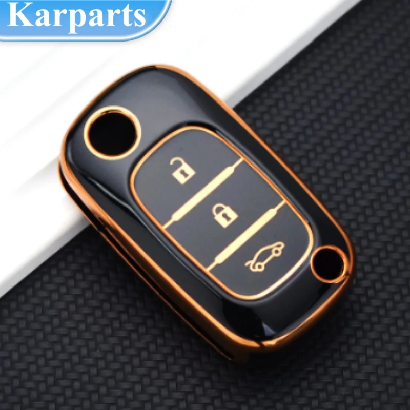 

3 Buttons TPU Key Case Cover for LADA Vesta Granta XRay Kalina Priora Sedan Sport for Renault Fluence Clio Megane for Mercedes