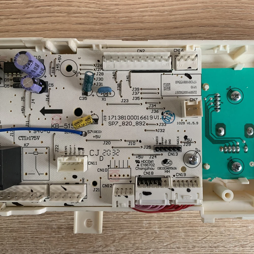 السيطرة على اللوحة الأم الأصلية لغسيل Midea 17138100015568