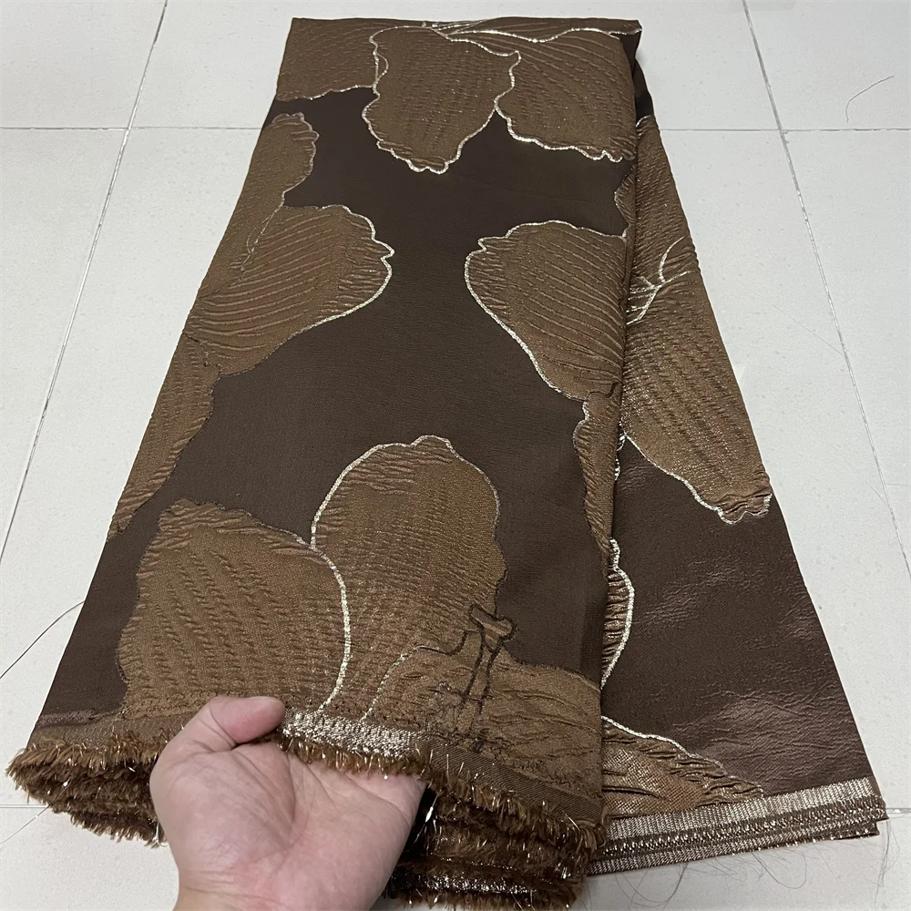 

2026High Quality African Nigerian Tulle Lace Fabric Embroidery Silk Fabric French Dress Prom Party Gown For Sewing 5Yards YXZ192