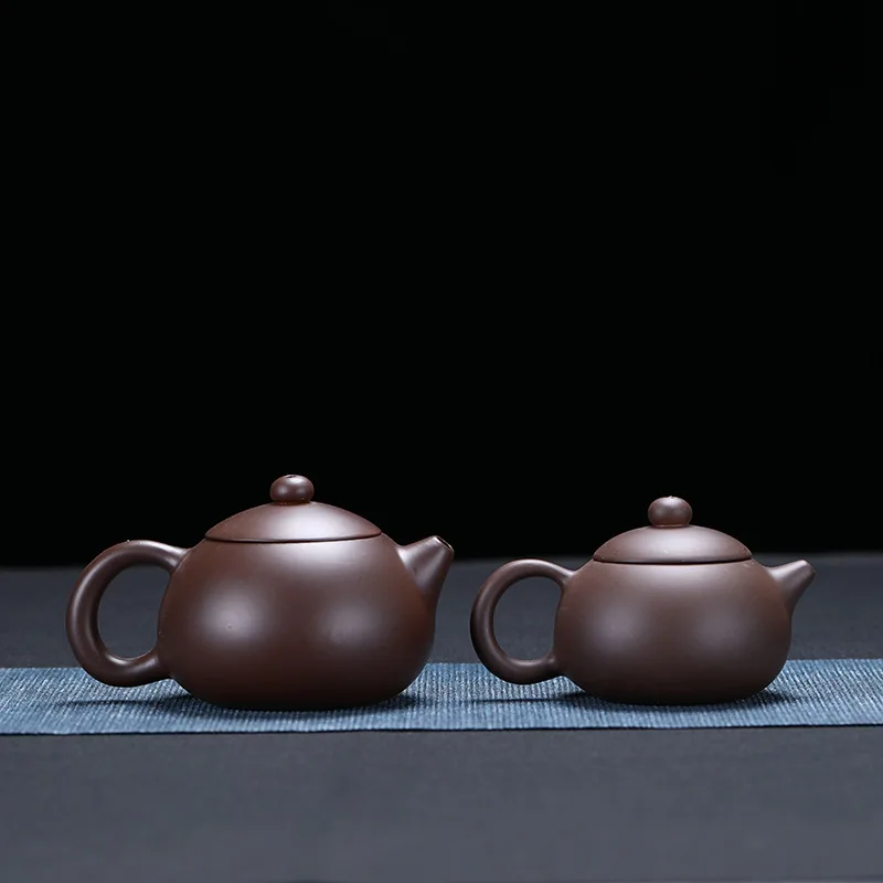 240ML Yixing Teapot Real Handmade Chinese Kettle Ball Hole Filter Purple Clay Tea Pot Puer xishi Teaware Kung Fu Zisha Teaset