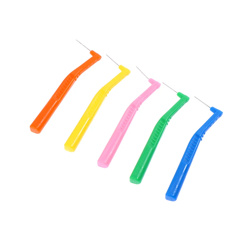 

5pcs/box L Shape Push-Pull Interdental Brush Oral Care Teeth Whitening Dental Tooth Pick Tooth Orthodontic Toothpick ToothBrush