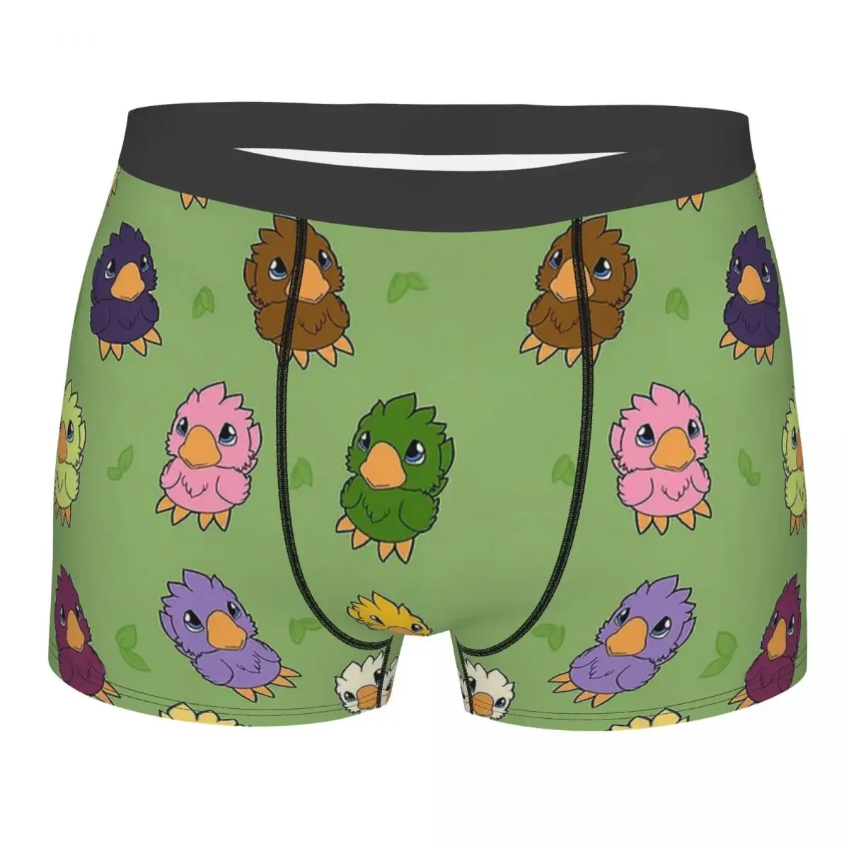 Fantasy Chicken Parade Chibi  Underpants Homme Panties Men's Underwear Sexy Shorts Boxer Briefs