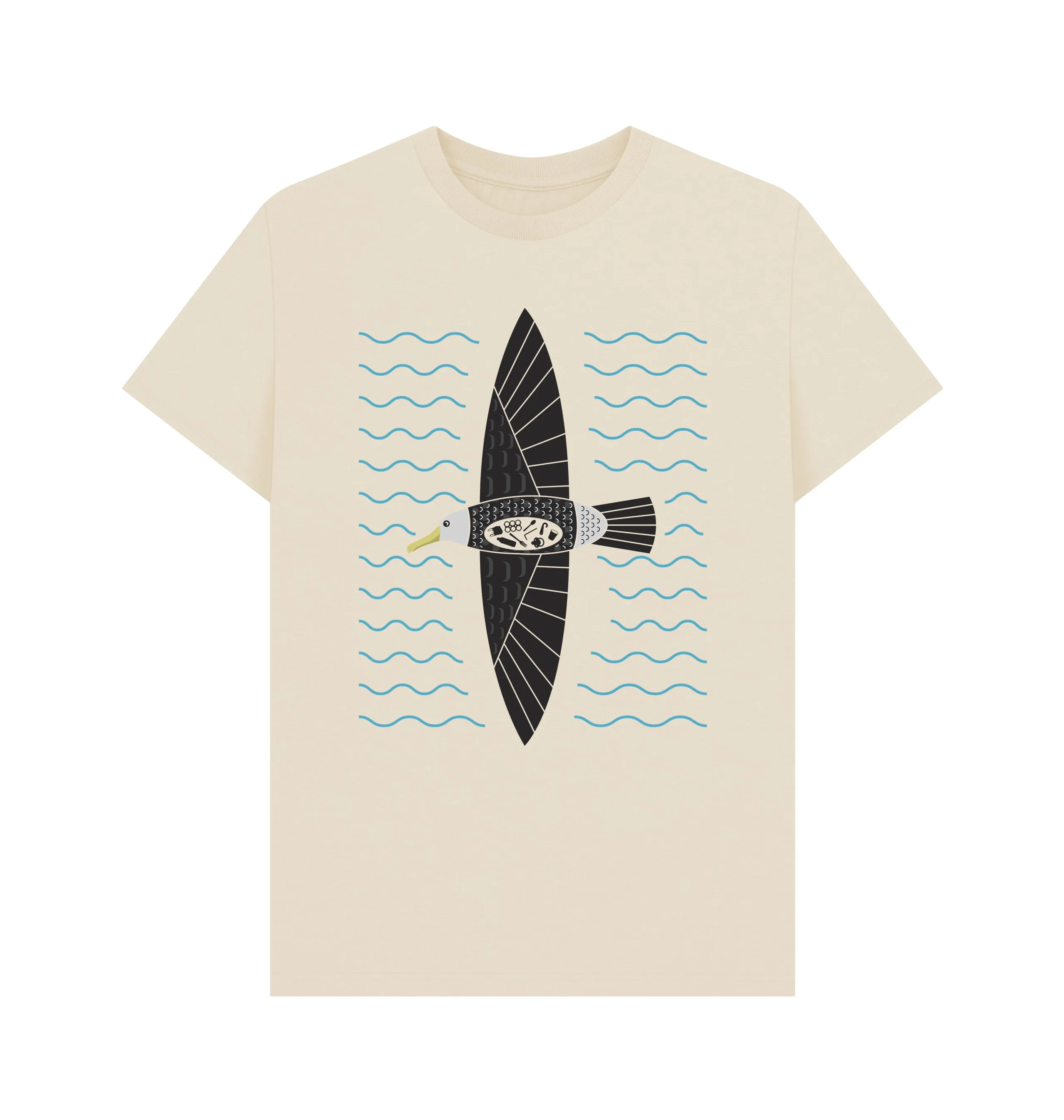 Albatross T-shirt Graphic Cotton T-shirt High-end Luxury Unisex Style Both of Men and Women