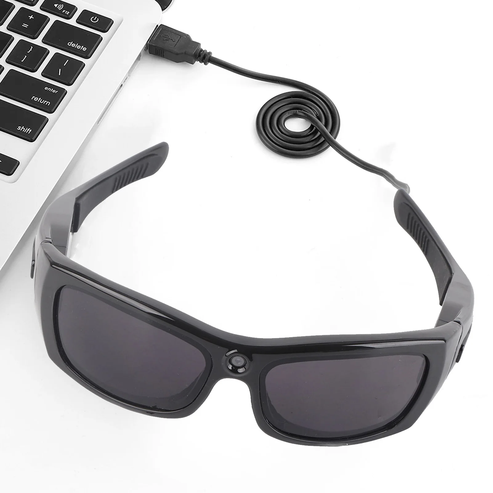 Bluetooth Video Sunglasses Clear View 1080p Glare Blocking Support Calling Camera Headset Glasses for Driving for Computer