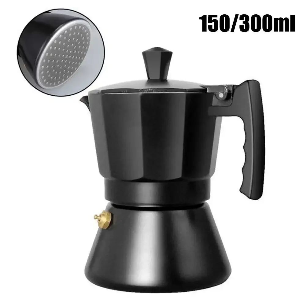 150ml/300ml Aluminum Moka Italian Mocha Pot Espresso Coffee Maker Induction Cooker Percolator Stove Top Pot Coffee Machine