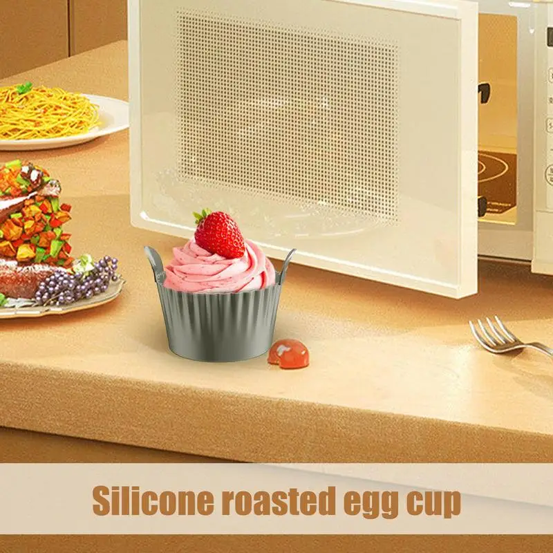 Cuiseur à œufs au micro-ondes en silicone flexible, moules de normalisation créatifs, portable et sûr, petits œufs à la coque, puddings