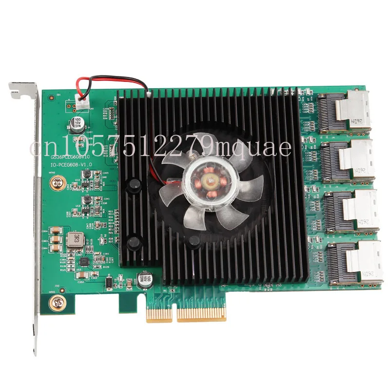 16 Ports SATA Card 6Gbps PCI Express Controller Card Marvell 88SE9215 Chipset PCIe to SATA III 3.0 with Mini SAS to 4