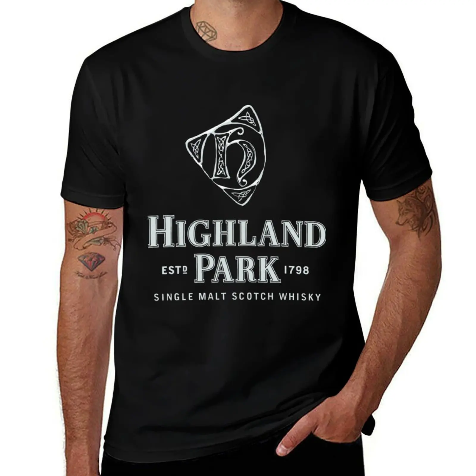 

The Highland And Park Merchandise and logo Merch T-Shirt summer tops customizeds t shirt men