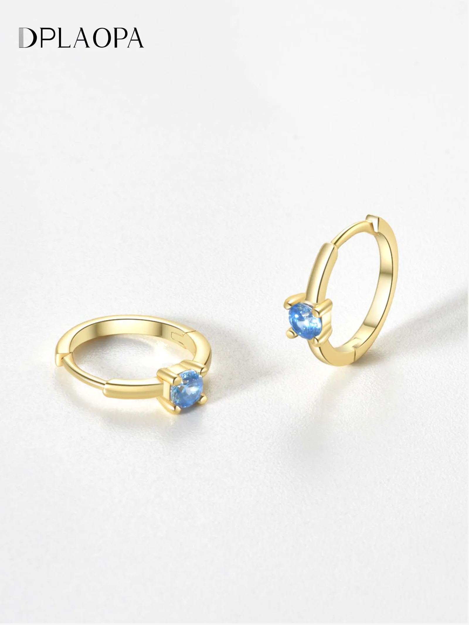 

DPLAOPA 100% 925 New Sterling Silver Small Circle Zircon Stud Earring Pirecing 2024 Fine Dainty Simple Jewelry For Women