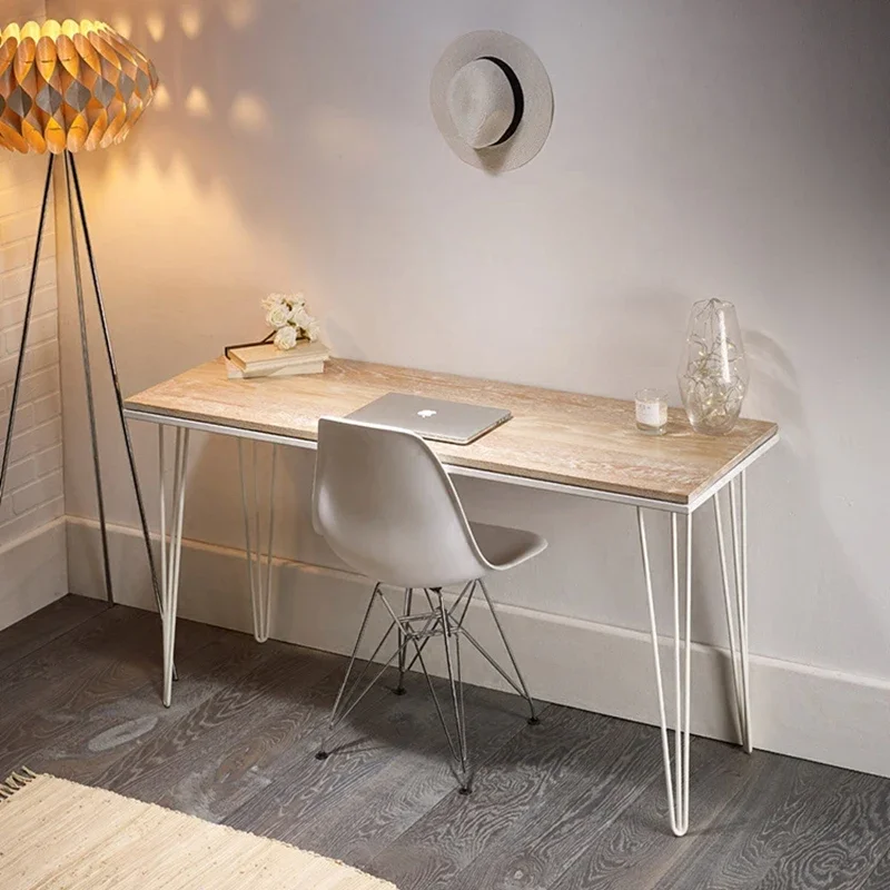 Writing desk made of solid wood, simple computer desk, simple modern household small bedroom workbench