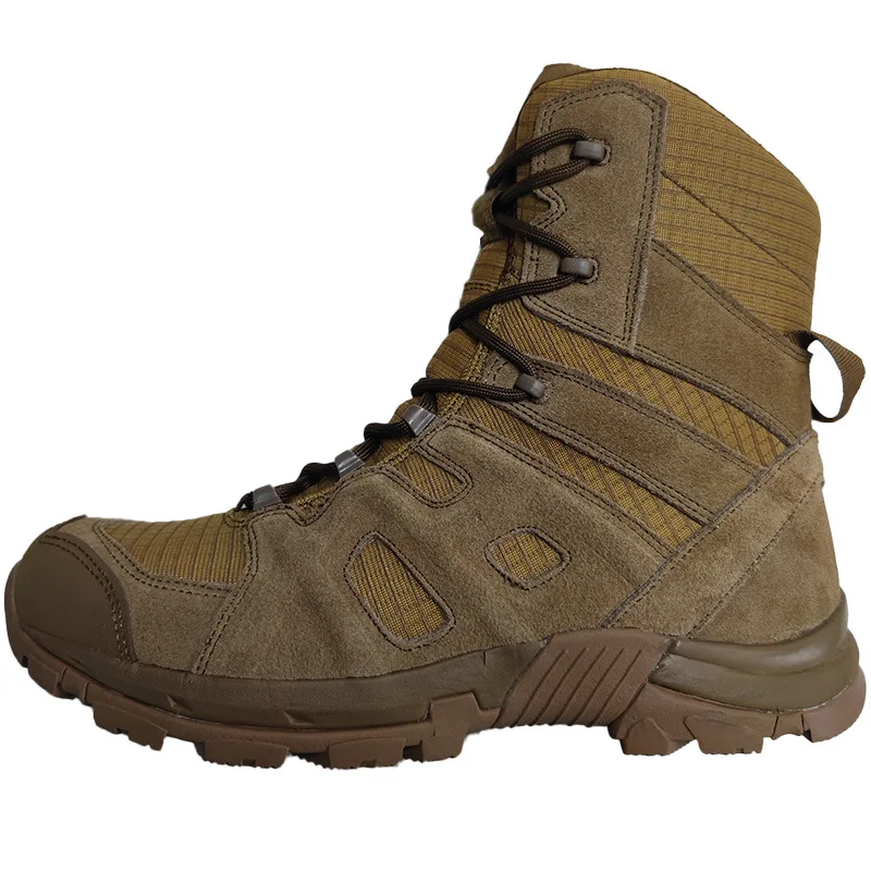 Botas de combate tácticas para hombre, zapatos de Trekking para senderismo al aire libre, montañismo, botines militares de entrenamiento, zapatillas de deporte para hombre 46