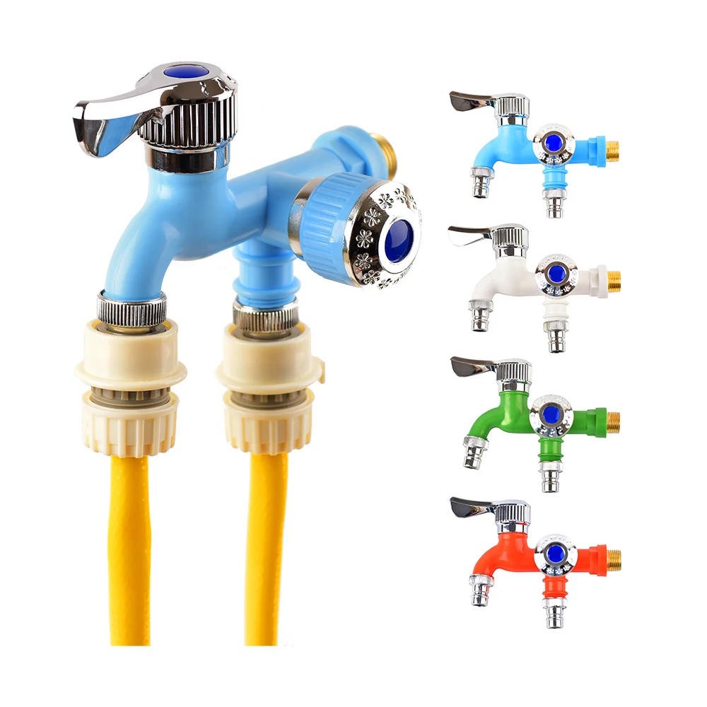 

Garden Balcony Water Tap 1/2" Male Thread Wall Mount Washing Machine Faucet Plastic Water Hose Quick Connector