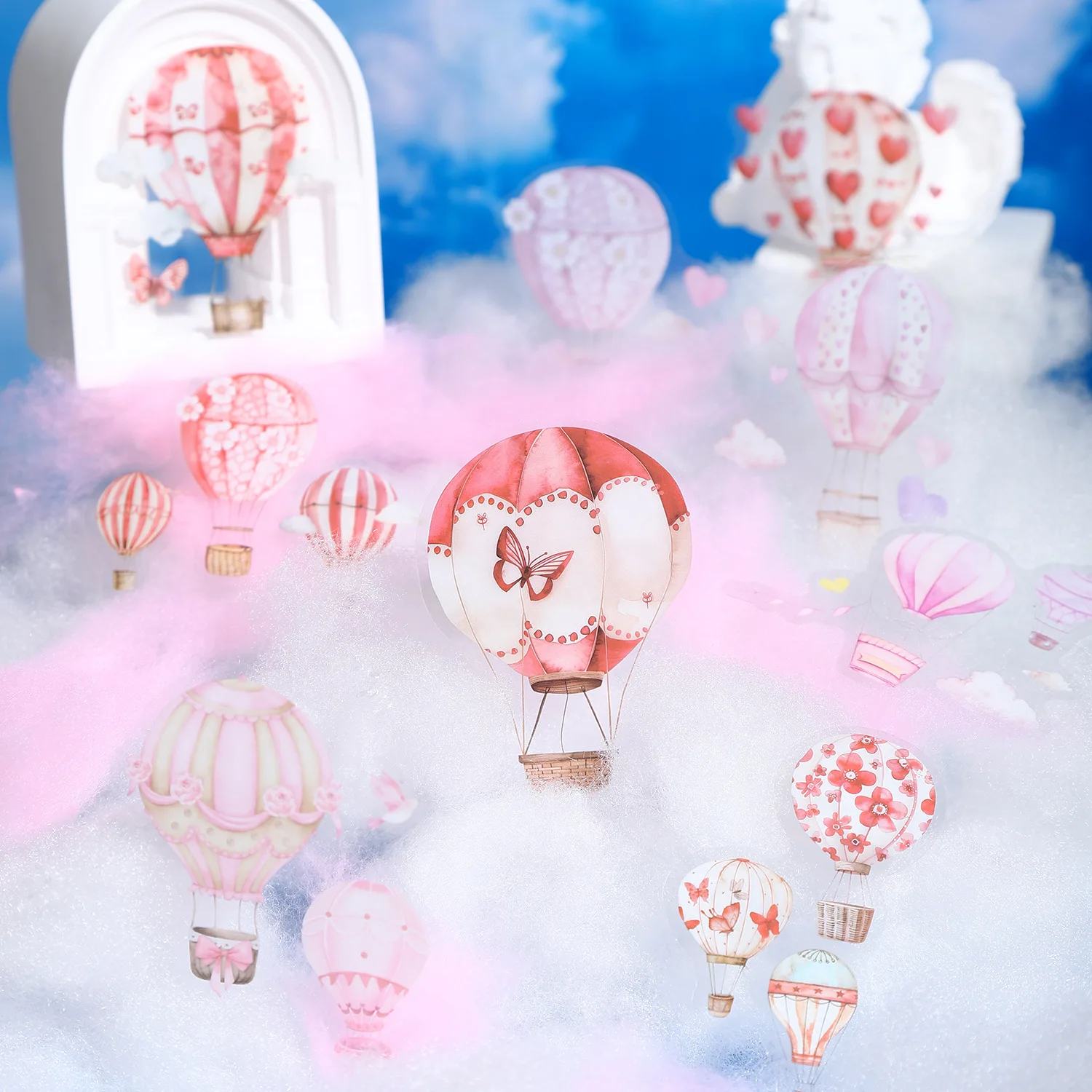 20pcs/1lot Kawaii Scrapbook Sticker Steam Butterfly Scrapbooking Supplies Planner Decorative Craft Stationery Sticker