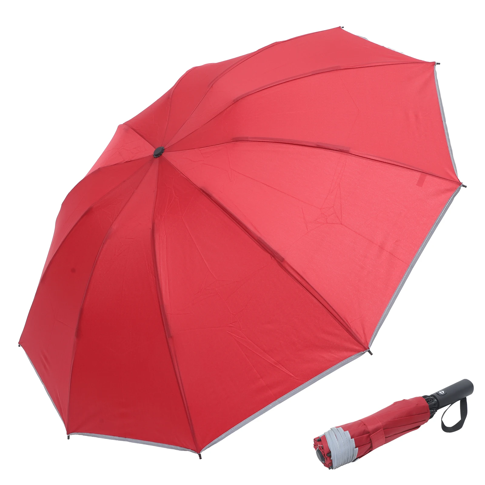 

Reflective Umbrella Foldable Compact Windproof UV Protection Automatic Sun Rain Lightweight Portable Alloy H