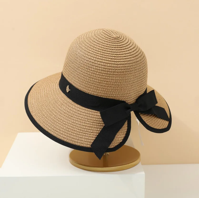 Frenchbowssummernew Arrival Straw Hat Women's Encrypted Woven Fashion Hateasiest For Match Sun Protection Beach Hat