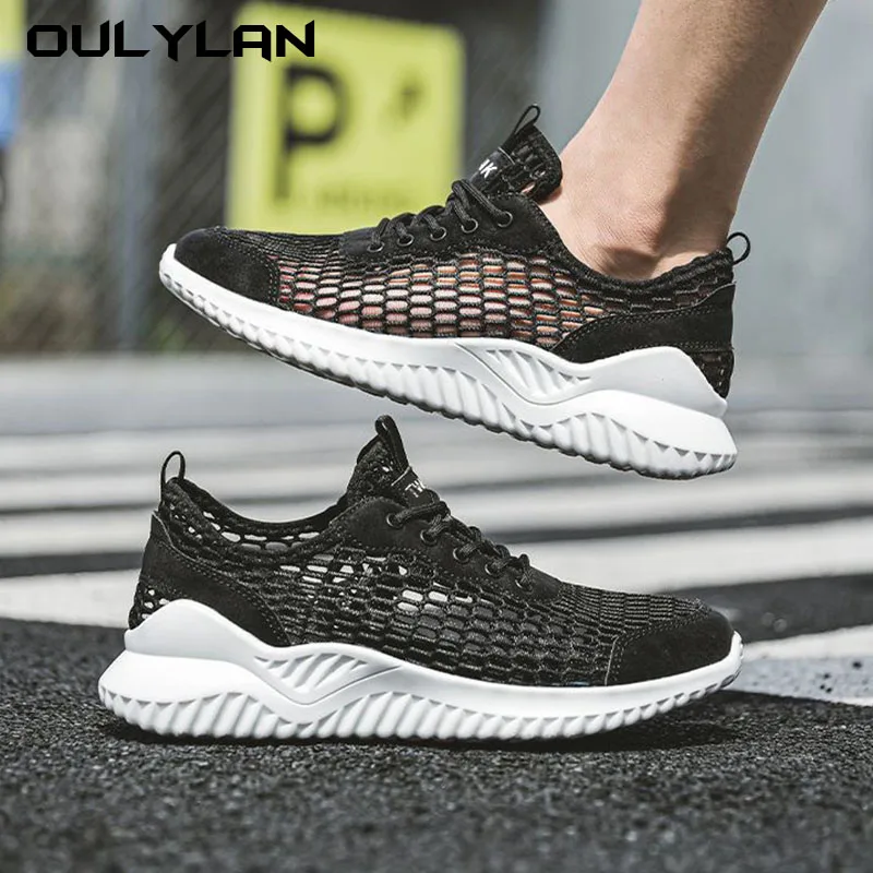 Men's Shoes With Hollowed Out Mesh, Fashionable Casual Hole Shoes, Summer New Lightweight Large Hole Breathable Sports Shoes