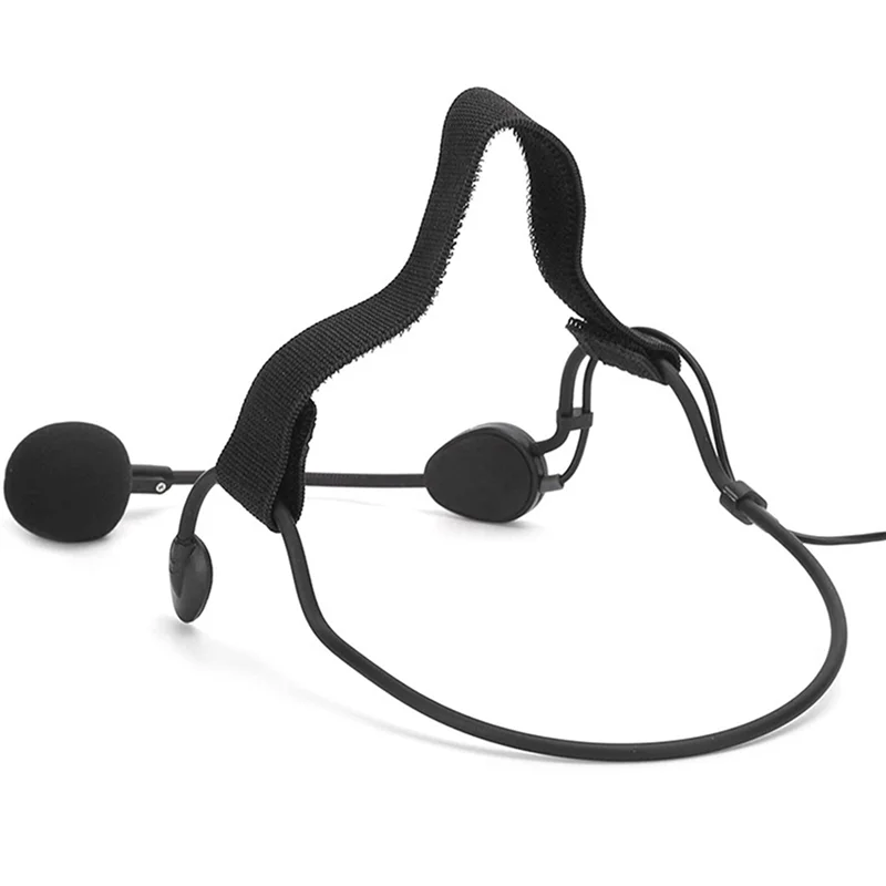 ABGI-2Pcs 6.35 مللي متر التوصيل ديناميكي عقال ميكروفون الأذن هوك ميكروفون مناسبة ل WH20TQG آلة موسيقية الغيتار