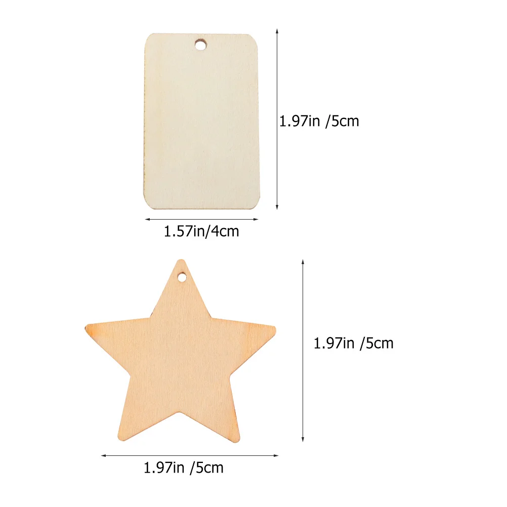 100Sets Unfinished Wooden DIY Chips Geometric Graffiti Slices Easy to Decorate and Color for Crafts Wooden DIY Chips