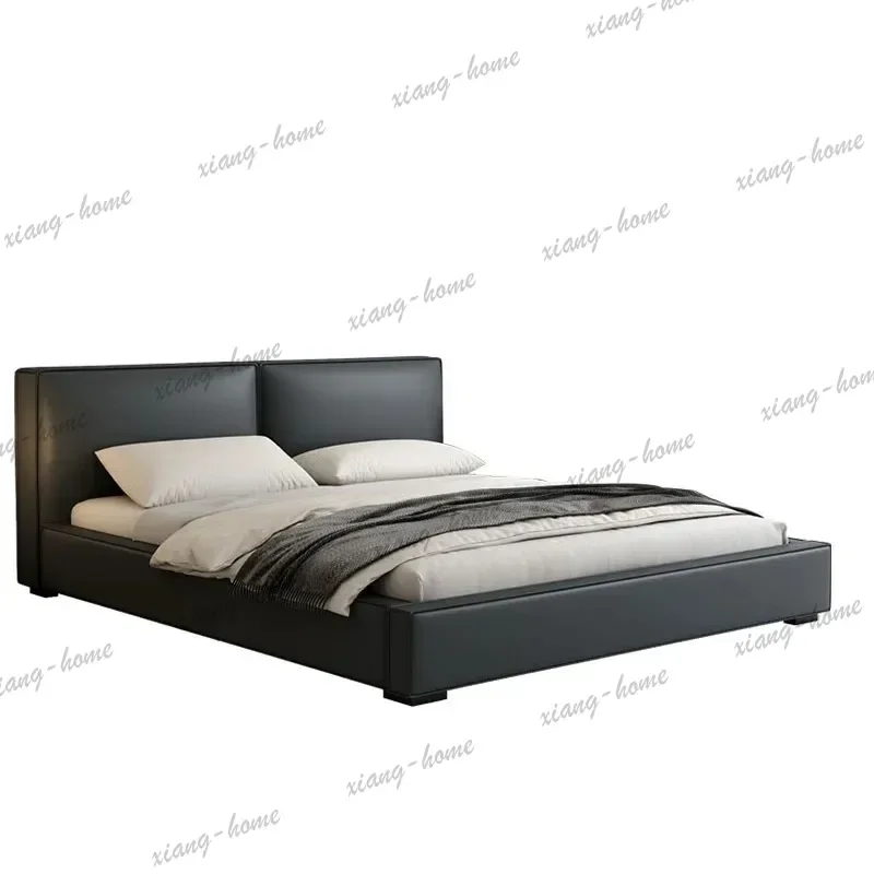 Modern Black Adult Bed Frames Luxury Platform King Size Bedroom Double Bed Living Room Bedframe