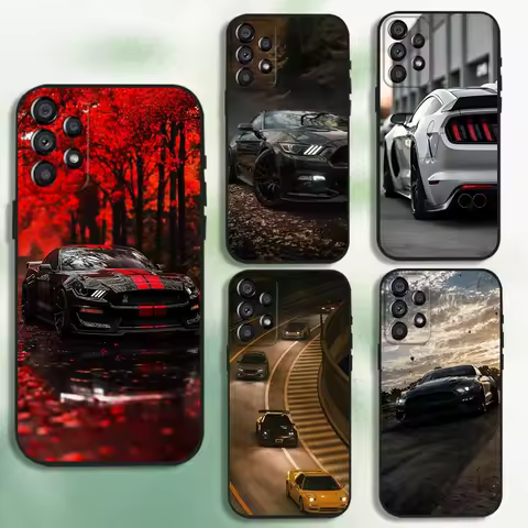 Cool F-Fords Car M-Mustang Phone Case For Samsung Galaxy A20,A21s,A22,A31,A32,A52,A53,A72,73,A80 Soft Black Cover