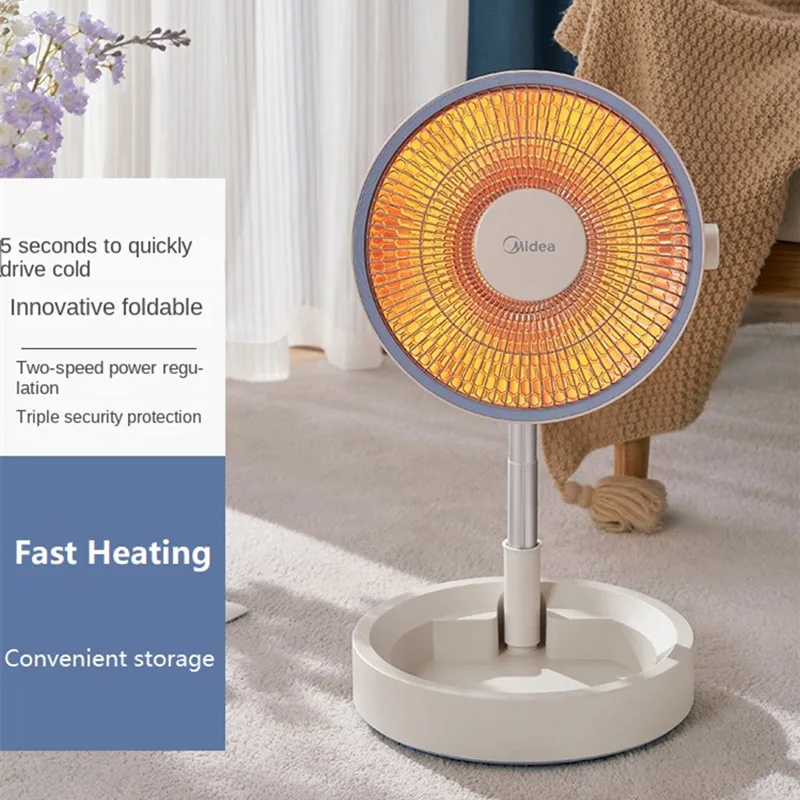 220V Foldable Electric Heater Household Energy-saving Heater Electric Fan Heater Fast Heating