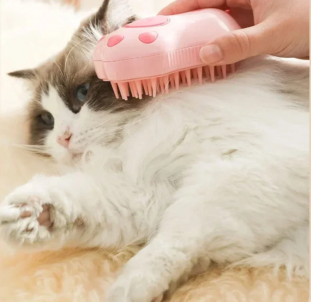 Brosse à Vapeur Électrique 3 en 1 pour Animaux de Compagnie, Peigne pour Chien et Chat, Énergie, Toilettage, Épilation